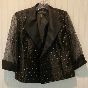 R & M Collection Jewel Jacket with 3/4 Sleeves Size 8